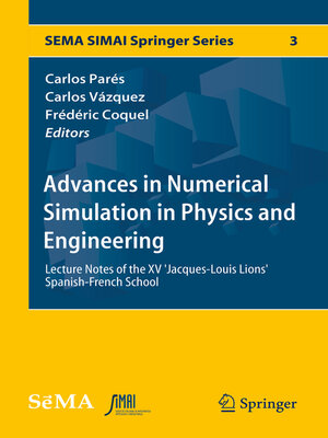 cover image of Advances in Numerical Simulation in Physics and Engineering